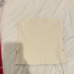 Wild Fable Cream Ribbed Crop Top